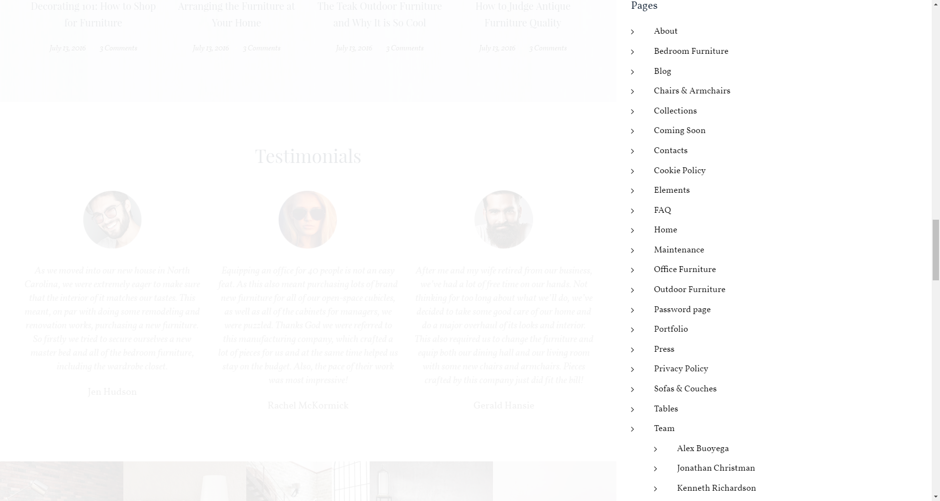Pages widget