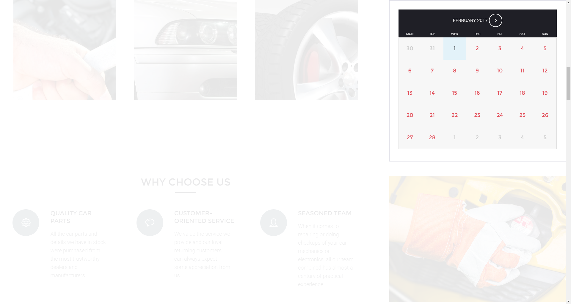 Appointment Calendar widget
