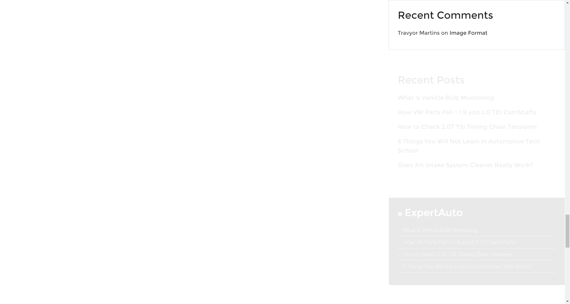 Recent Comments widget
