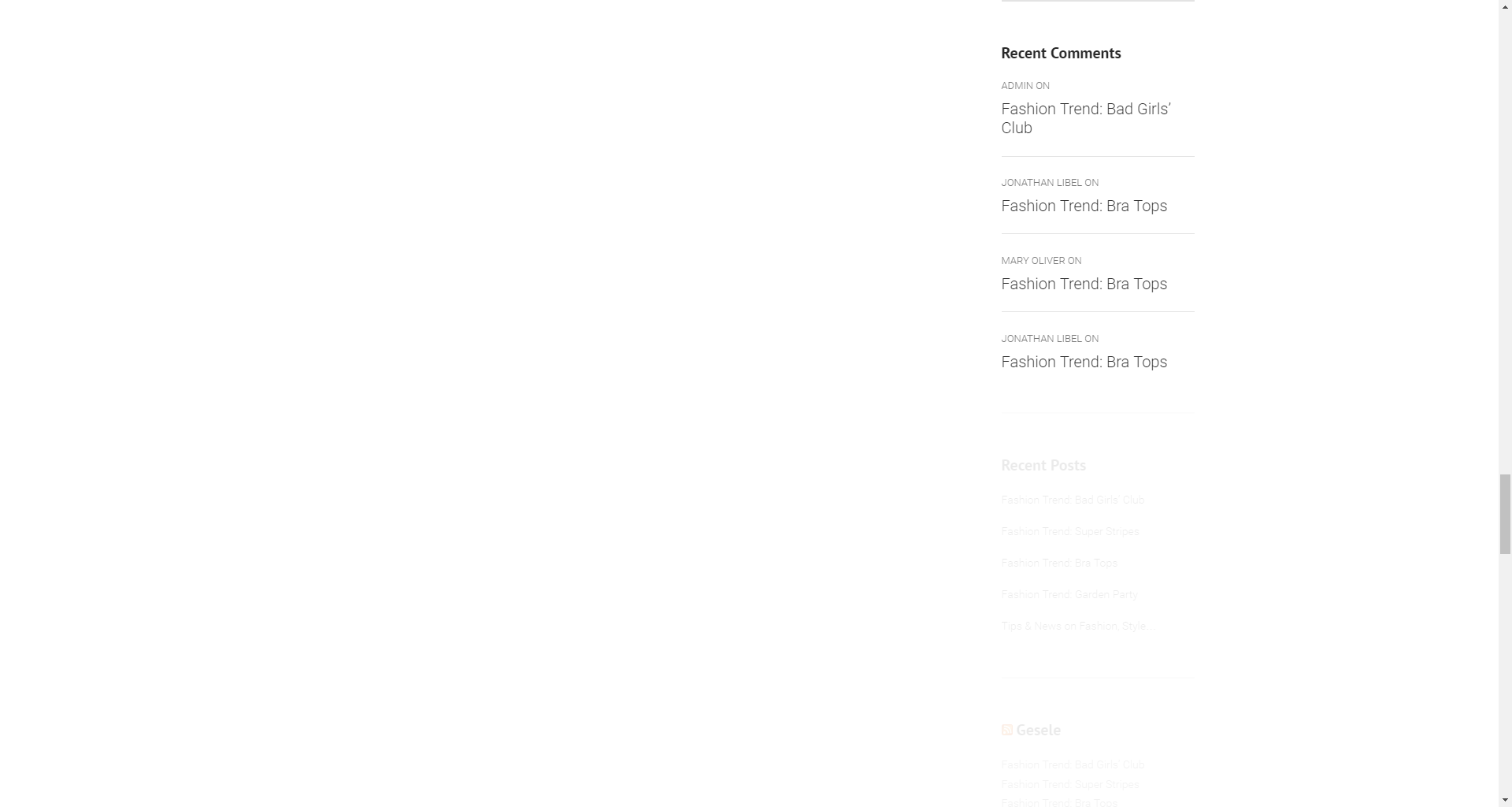 Recent Comments widget
