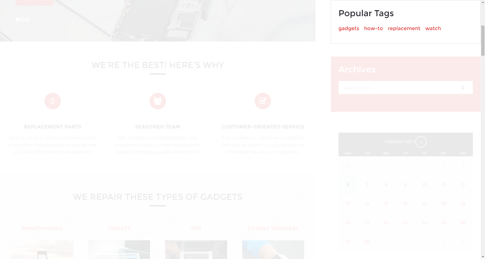 Tag Cloud widget