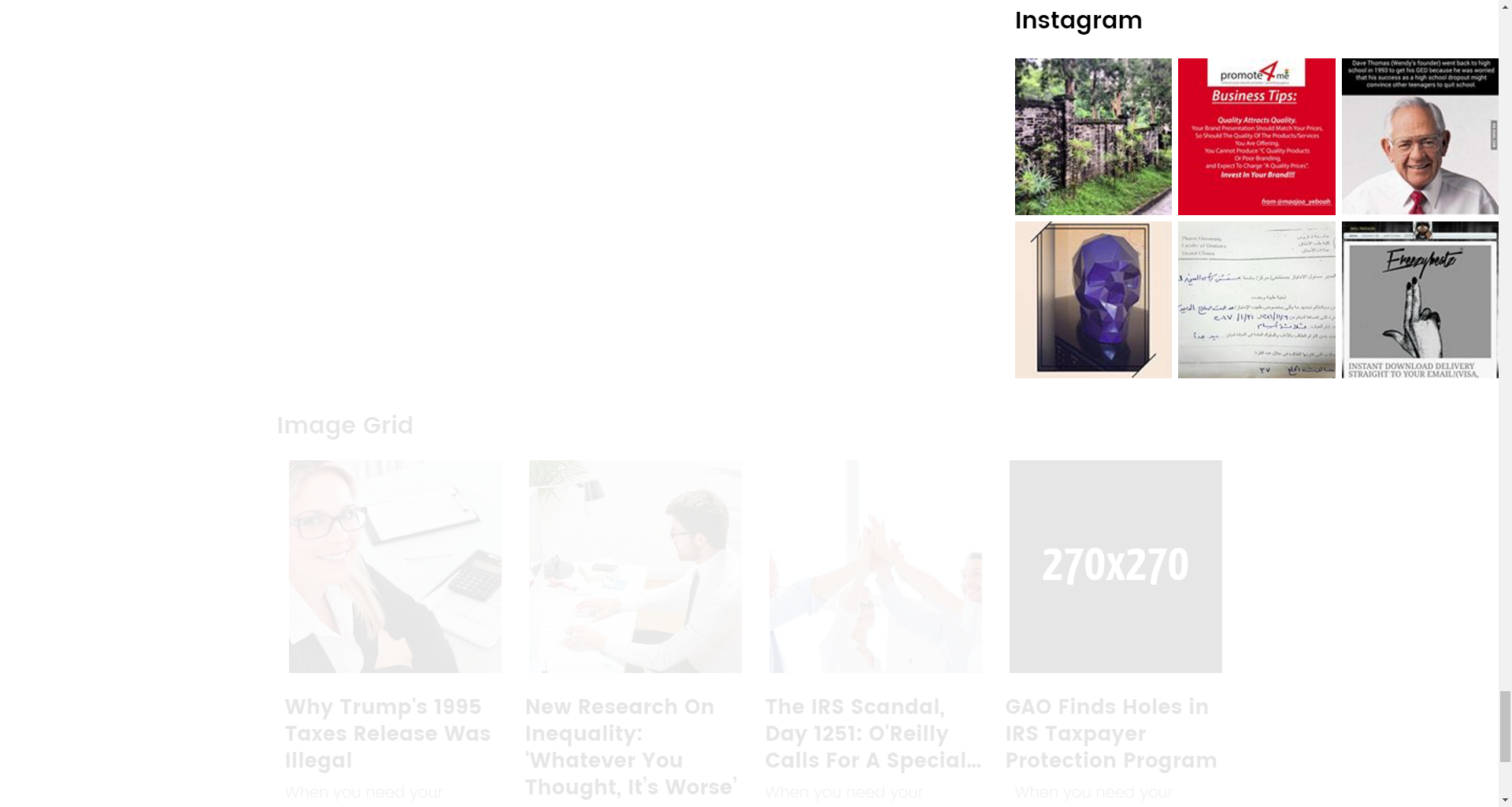 Instagram widget