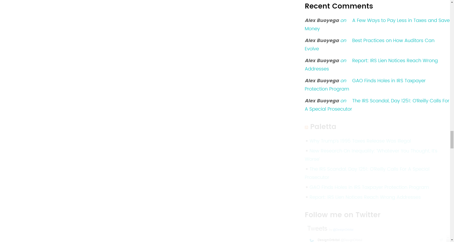 Recent Comments widget