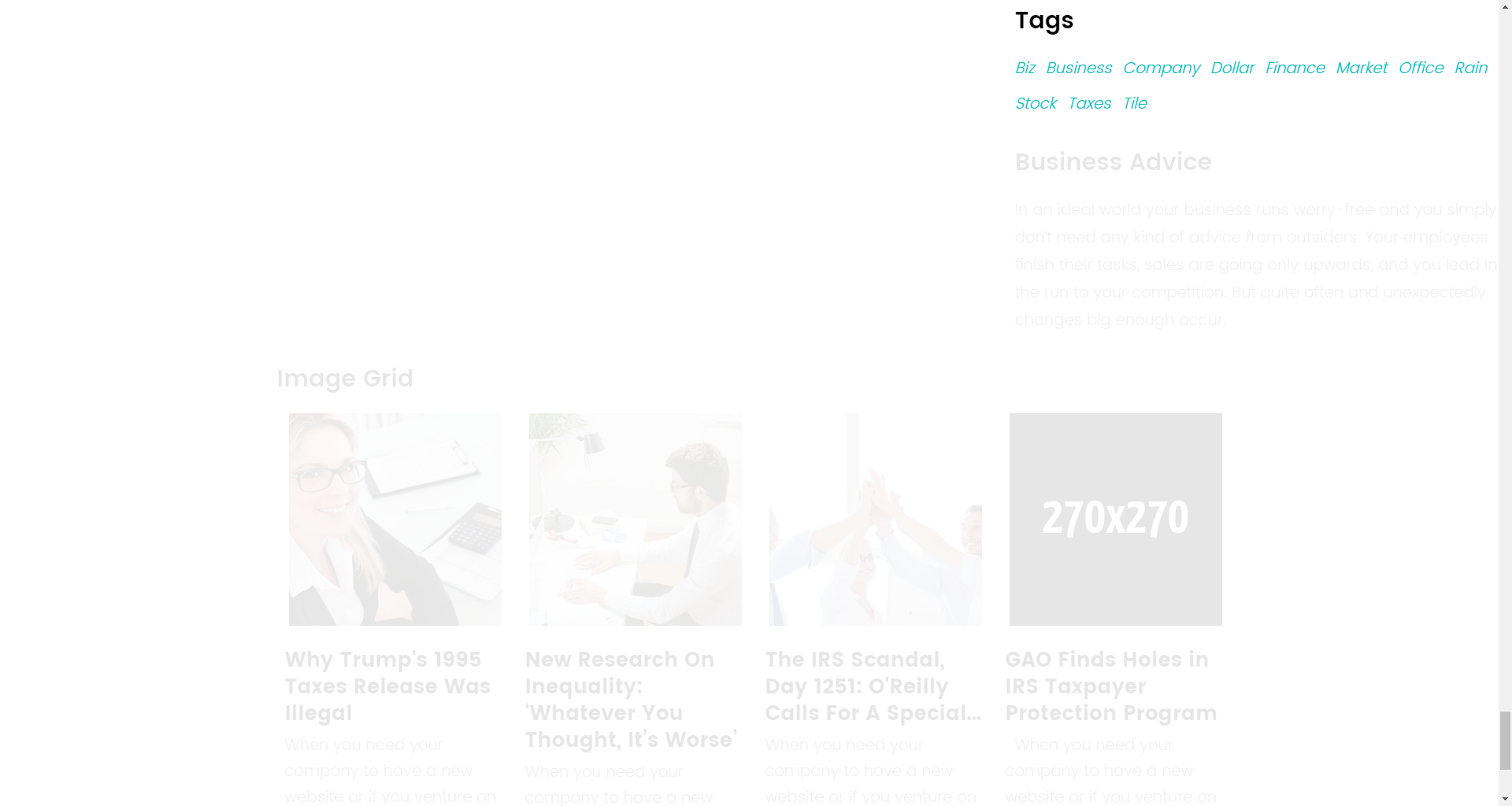 Tag Cloud widget