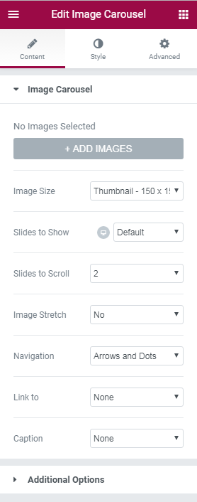 Insert Columns dialog